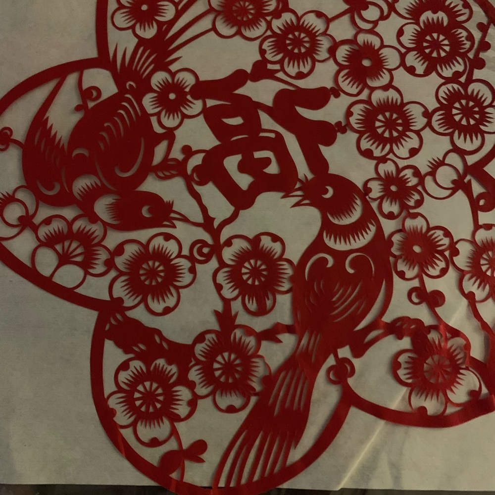 Chinese Paper Cut Art. Beautiful delicate Art.